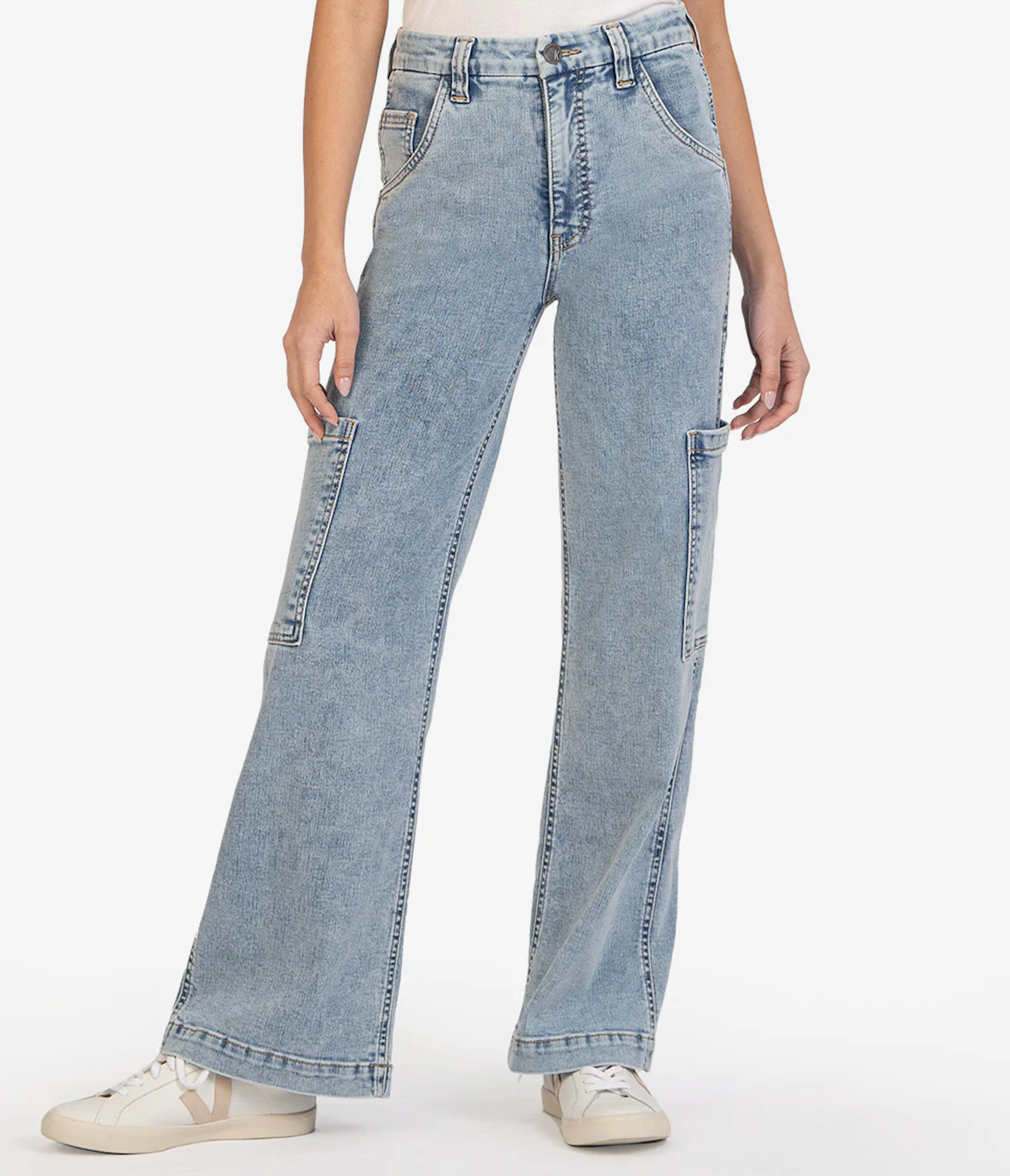 Jodi High Rise Wide Leg-Slash Pkts-Bck Basic Pkt DIVERTED WASH KP1974MA1